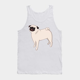 Cute Pug illustration Tank Top